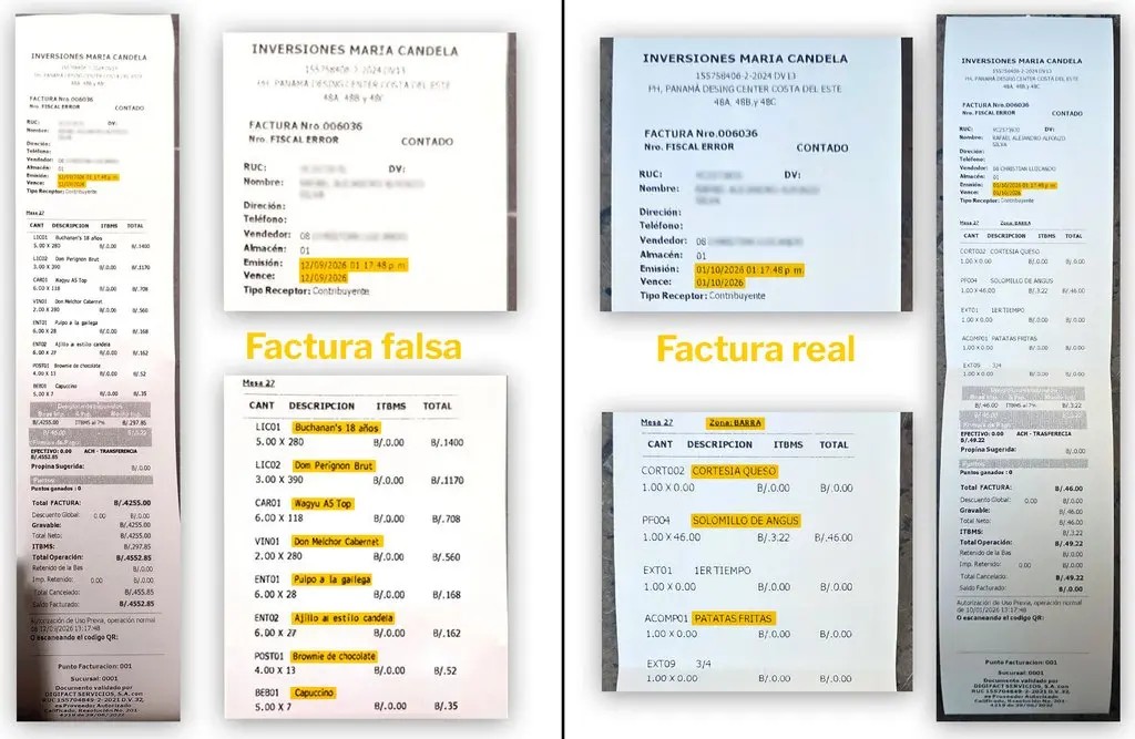 La factura de 4.500 dólares que Cabello mostró contra Machado es una falsificación