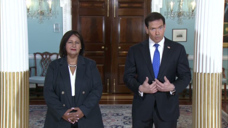 Marco Rubio se reúne con Dinorah Figuera y destaca los avances hacia la transición democrática en Venezuela